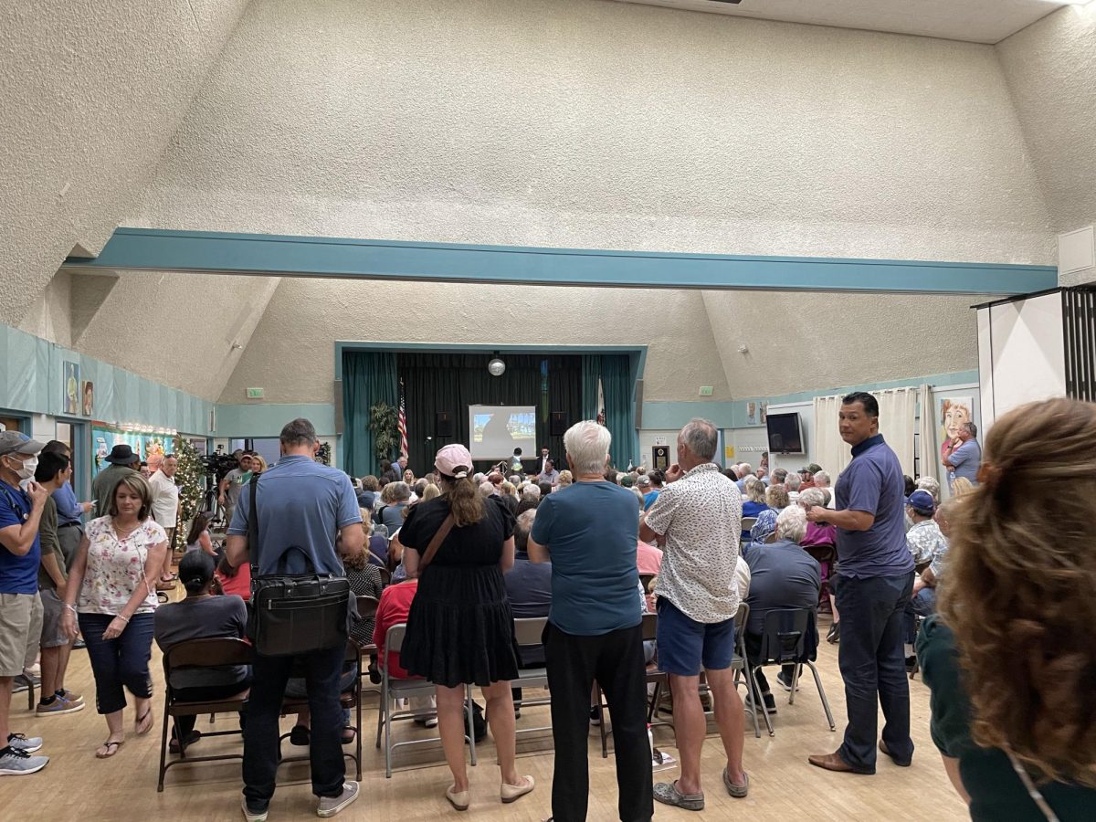 Westchester-Playa Community Plan Update Ad-Hoc Special Meeting on neighborhood zoning plans reaches capacity as hundreds wait outside to enter. 