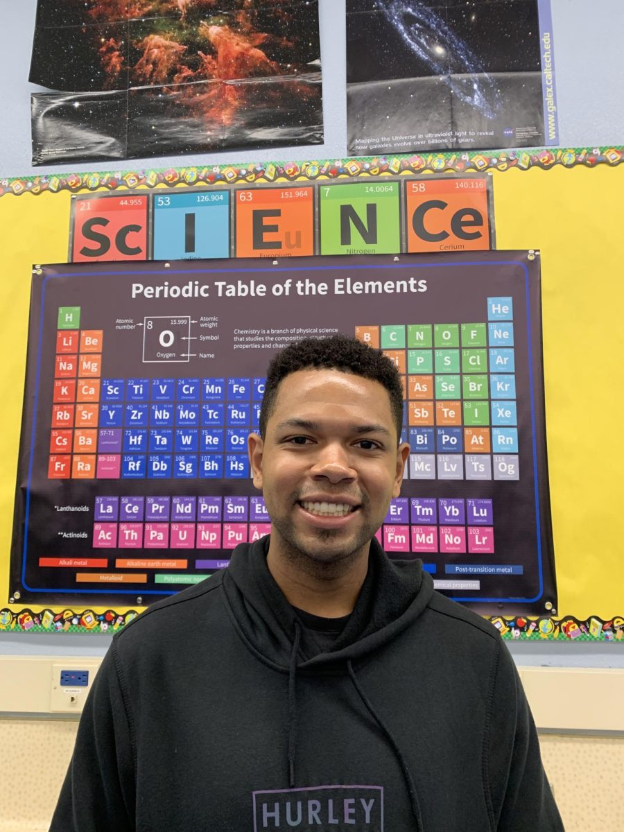 Mr. Sean Jackson, LACES new chemistry teacher.