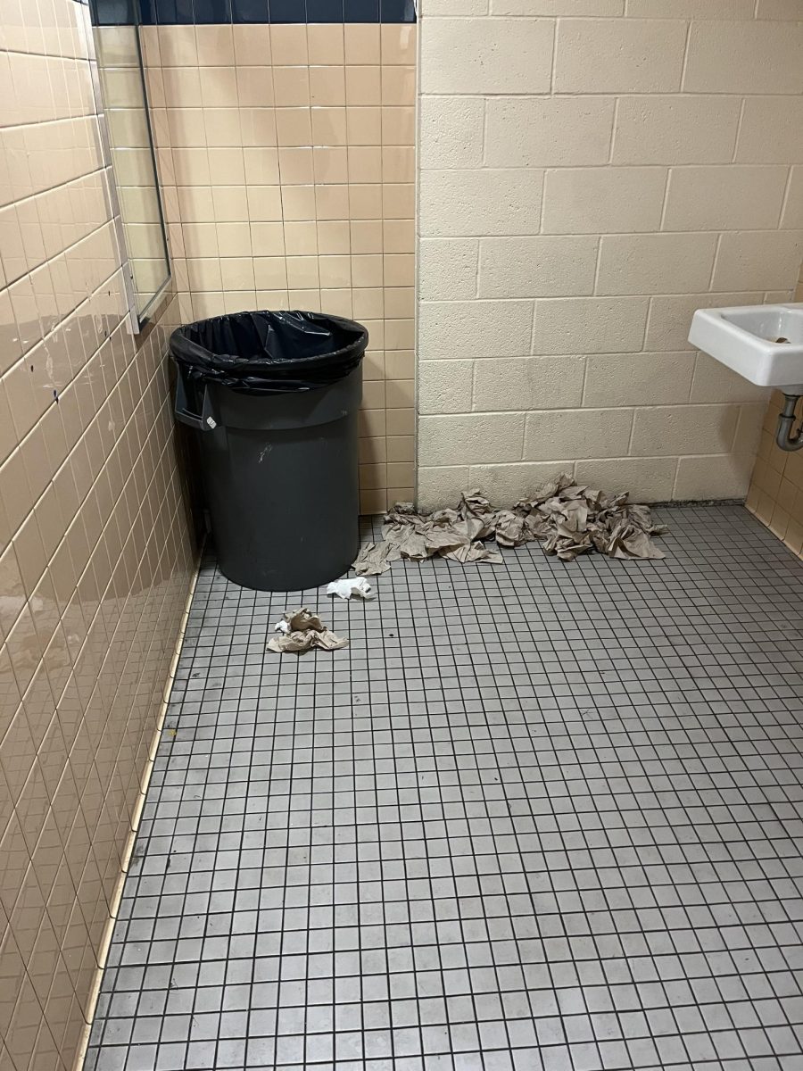 The state of the boys bathrooms at LACES. 
